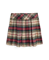 Polo Ralph Lauren Big Girls Plaid Pleated Cotton Twill Skirt