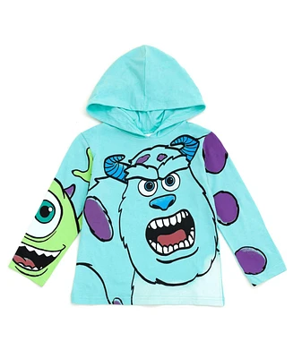 Monsters Inc. Toddler Boys Disney Mickey Mouse Lion King Cars Hooded Long Sleeve T-Shirt