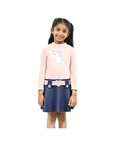 Pink & Violet Toddler Girls Unicorn Marsha Dress