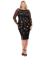 Vince Camuto Plus Sequined Bodycon Dress