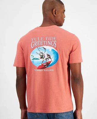 Tommy Bahama Men's Yule Tide Greetings Logo Graphic T-Shirt