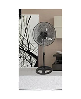 Vie Air 18 Inch Industrial Heavy Duty Pedestal Oscillating Metal Stand Fan