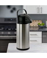 Megachef 3 Liter Stainless Steel Airpot Hot Water Dispenser for Coffee and Tea