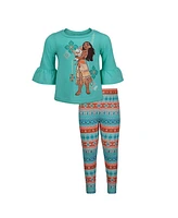 Disney Toddler Girls Moana Graphic T-Shirt and Leggings Outfit Set to