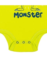 Monsters Inc. Baby Boys Pixar Lion King Bodysuit Pants and Hat 3 Piece Outfit Set