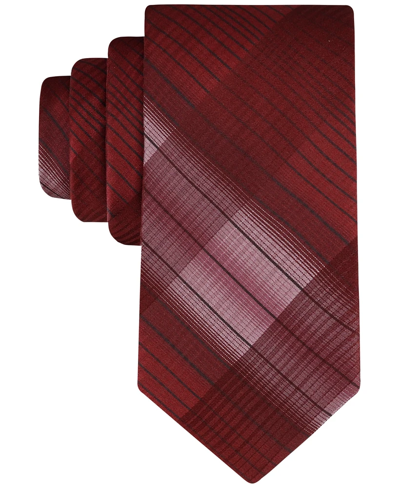 Calvin Klein Men's Carlin Shaded Grid Tie