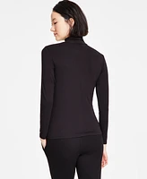 Jones New York Women's Long-Sleeve Mock-Neck Top