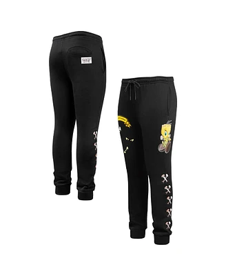 Freeze Max Men's Black Looney Tunes Franken Tweety Joggers