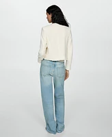 Mango Women's Pocket Tweed Jacket