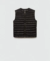 Mango Women's Quilted Vest Jacket