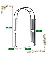Skonyon 7.2 Feet Garden Decoration Climbing Plants Arch