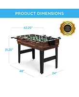 Best Choice Products 2x4ft 10-in-1 Combo Game Table Set w/ Hockey, Foosball, Pool, Shuffleboard, Ping Pong