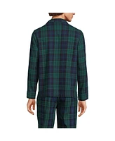 Lands' End Men's Classic Fit Flannel Pajama Shirt