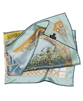 Elizabetta Garden of Dreams - Hand Rolled Silk Foulard for Women