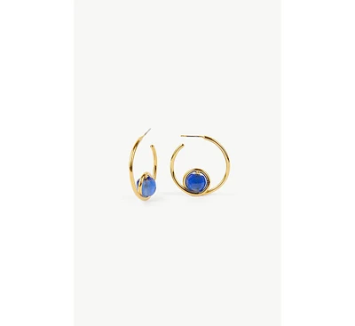 Soko Mpira Glass Hoop Earring