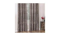 Chanasya Premium 2-Panel Floral Jacquard Textured Beige Curtains with Grommets for Windows Living Room Bedroom Office