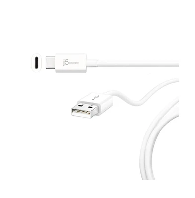 j5create JUCX08 USB2.0 Type-c to Type-a Cable, 6ft