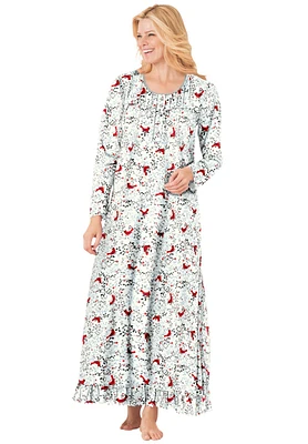 Dreams & Co. Plus Long-Sleeve Gown