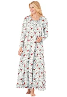 Dreams & Co. Plus Long-Sleeve Gown
