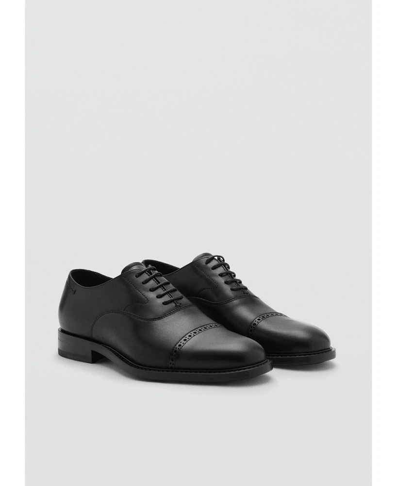 Mango Men's Leather Suit Shoes