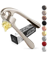 Premium Garlic Press - Durable Masher with Soft, Easy to Squeeze Handle