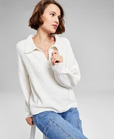 And Now This Women's Boucle Polo Sweater, Created for Macy's