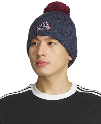 adidas Men's Recon 4 Ballie Knit Pom Pom Logo Beanie