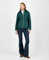 Michael Kors Women's Hooded Packable Down Puffer Coat, Created for Macy's