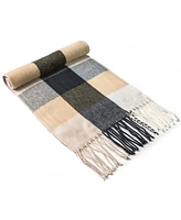 Alpine Swiss Men's Scarf Soft 80 Inch Long Warm Scarves Plaids Winter Shawl