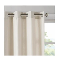 Madison Park Englewood Solid Piece Dyed Grommet Top Curtain Panel, 50"W x 84"L