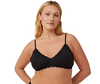 Cotton On Women's Lace Triangle Padded Bralette