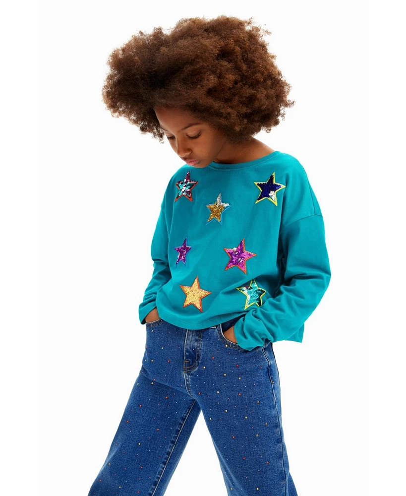 Desigual Girls Girls's Colorful star T-shirt