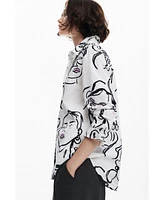 Desigual Women's Shirt with face print