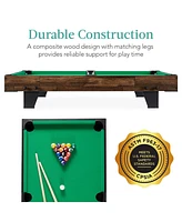 Best Choice Products 40in Tabletop Billiard Table, Pool Arcade Game Table w/ 2 Cue Sticks, Ball Set, Storage Bag