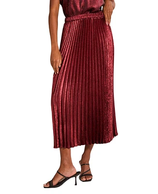 FatFace Women's Gaia Metallic Skirt