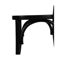 Merrick Lane Mara Set Of 2 Solid Wood Dining Chairs With Stackable Design, Ornate Seat Back Accenting, And Elegant Finish