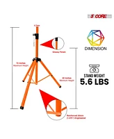 5 Core Speaker Stand Tripod Tall Adjustable 72 Inch Dj Pole Mount Studio Monitor Stands - Orange - 2PCS