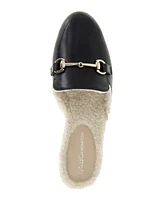 BCBGeneration Women's Zorie Tailored Faux-Fur Slip-On Mules