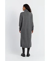 Chinti and Parker Women's & Wool-Cashmere Relaxed Rollneck Midi Dress