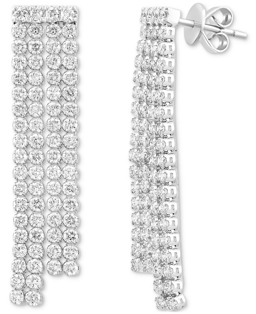 Effy Lab Grown Diamond Chain Drop Earrings (2-3/4 ct. t.w.) in 14k White Gold