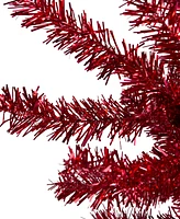 Northlight 6' Metallic Tinsel Artificial Christmas Tree - Unlit