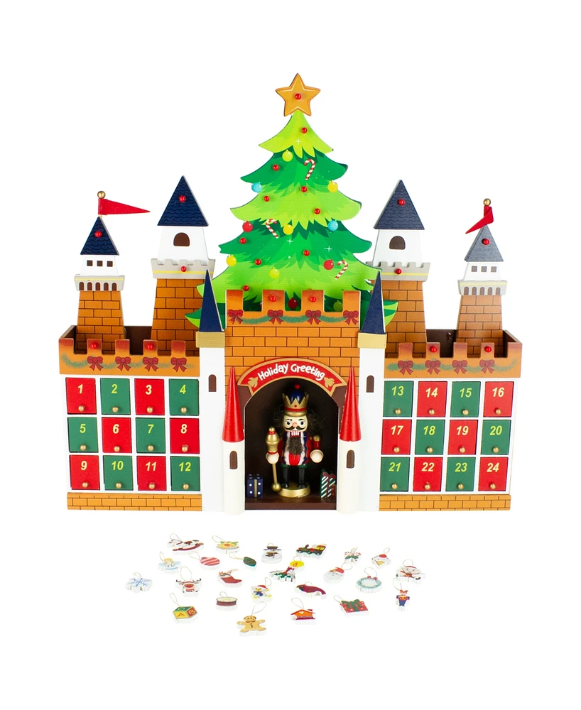 Northlight 20.5" Nutcracker Castle Christmas Advent Calendar Decoration