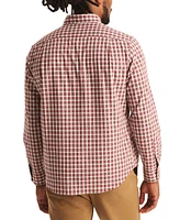 Nautica Men's Wear To Work Classic-Fit Wrinkle-Resistant Plaid Button-Down Shirt