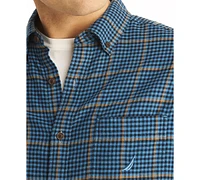 Nautica Men's Classic-Fit Plaid Button-Down Twill Shirt