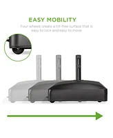 Best Choice Products Fillable Mobile Umbrella Base Heavy Duty Market Stand w/ 4 Wheels, 2 Locks, 123lb Capacity
