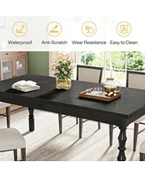 Tribesigns 62” Wood Dining Table for 4