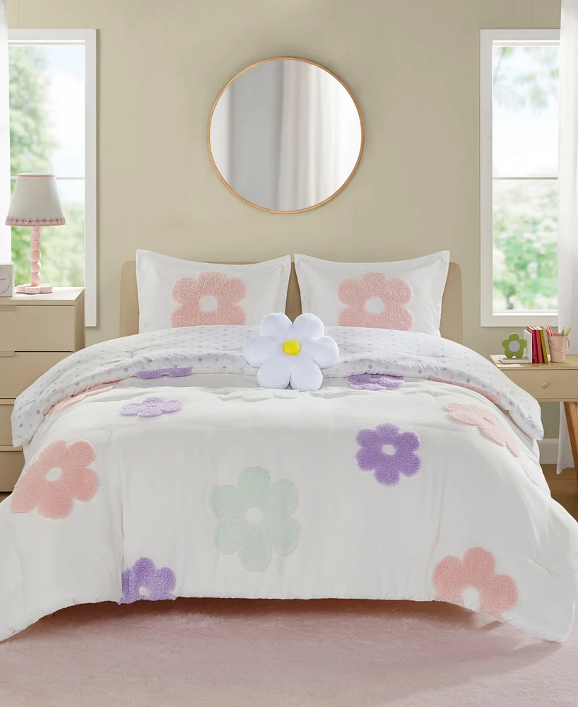 Urban Habitat Kids Gracie Floral Reversible 4-Pc. Comforter Set, Full/Queen