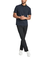 Kenneth Cole Men's Slim-Fit 4-Way Stretch Textured-Knit Polo Shirt