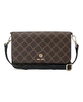 Nine West Women's Lockup 9 Phone Crossbody Wallet
