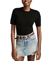 Lucky Brand Women's Crewneck Short-Sleeve T-Shirt Sweater